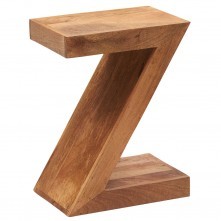 Z Shaped Wood End Tables Length: 40 Inch (In)