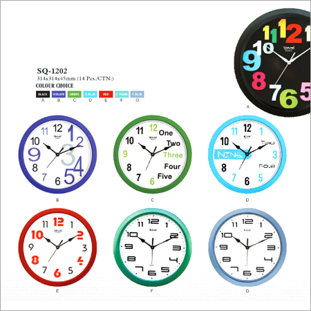 Quartz Plastic Wall Clocks