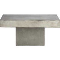 Thick Concrete Square Coffee Table