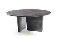 Round Coffee Table Cement Finish