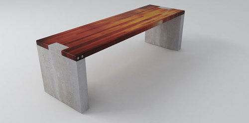 Long Side Bench Concrete Legs