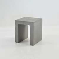 Raw Concrete Square Stool