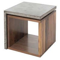 Concrete Chuck Side Table