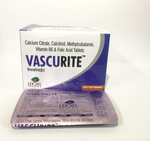 Methycobalamin (Vitamin B12) Pyridoxine Folic acid Calcitriol and Calcium citrate