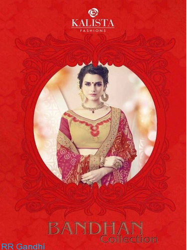 Traditional bandhani saree