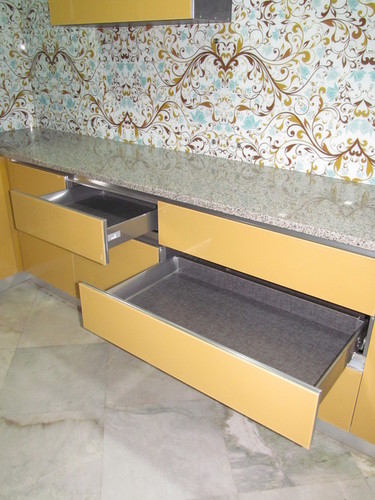Acrylic Modular Kitchen