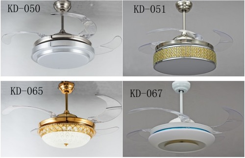 Stealth fan with lamps