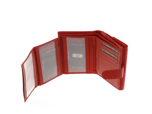 Red Leather Wallet for Men