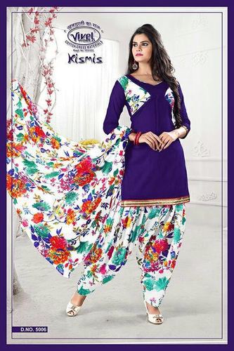 Vivel Kitkat Cotton Printed Dress Material