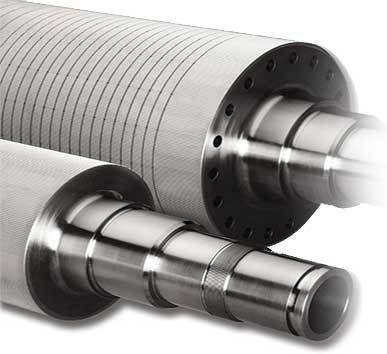 Silver Corrugated Flute Rolls