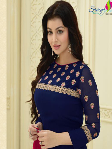 Faux Georgette Plazzo Salwar Suits