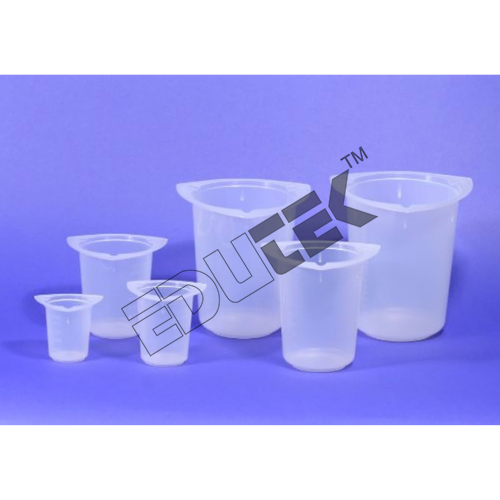 Beakers - Polypropylene, 5-100ml Capacity | Translucent Cylindrical Shape, Graduated with Spout for Laboratory Liquid Handling and Mixing