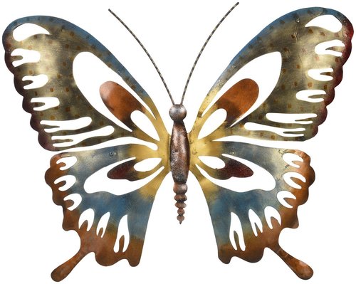 Malik Designs Iron Butterfly Wall Hanging