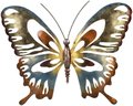 Malik Designs Iron Butterfly Wall Hanging - Iron, 12x10 Inches, Brown | Elegant Design, Durable Metal, Unique Style