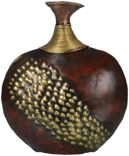 Malik Designs Iron Emboss vase