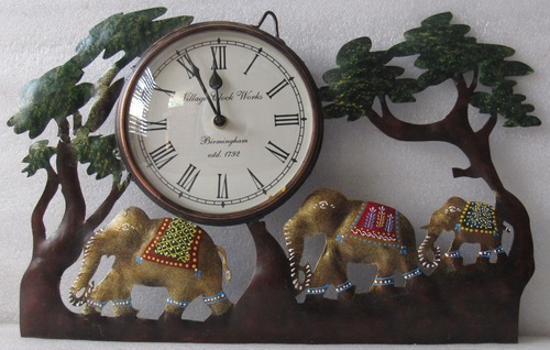 Malik Designs Iron Bird, Animal & Tree Wall Clock