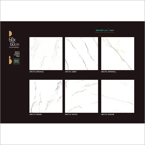 Ceramic White Marble Finish Floor Tiles