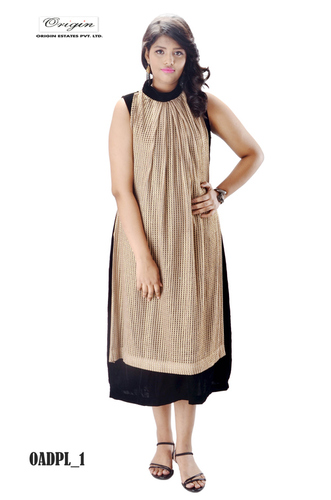 Black & Gold Ladies Party Wear