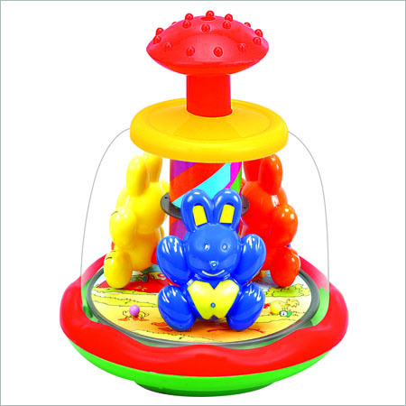 Plastic Spin Bunny Toy