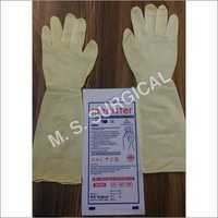 Elbow Length Powdered Free Non Sterile Gloves - Color: White
