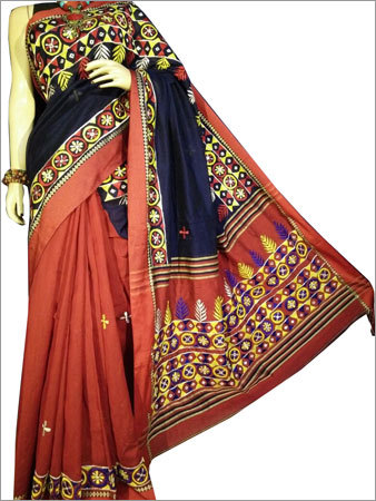 Embroidered Kachhi Sarees