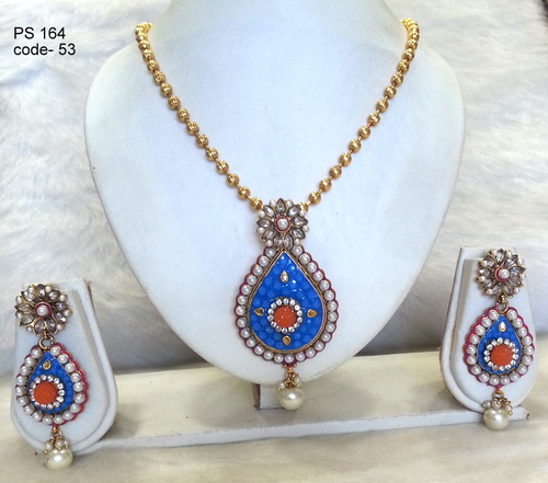 Antique Pendant Set - Copper Alloy, Enchanting Patterns & Mesmerizing Design, Includes Matching Earrings with Long Lasting Shine