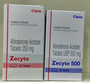 Zecyte - 250mg Tablets (120 Count) | Active Ingredient: Abiraterone Acetate Androgen Inhibitor Hormone Blocker for Prostate Cancer