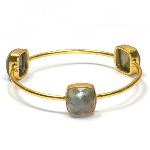 Labradorite 925 Sterling Sliver Bangle Jewelry