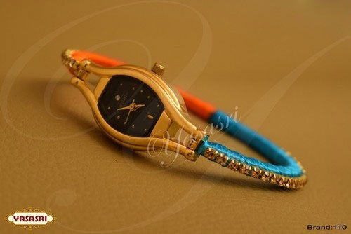 Golden Multi Color Threaded Watch
