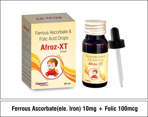 Ferrous Ascorbate 10mg + Folic Acid 100mg