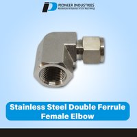 Stainless Steel Double Ferrule Female Elbow