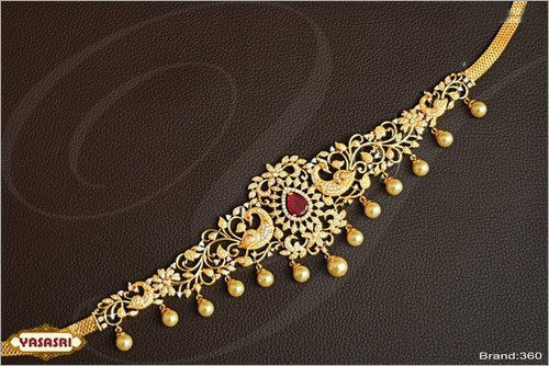 Golden Cz Waist Belt