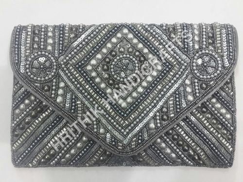 Silver Beats Clutch Bag