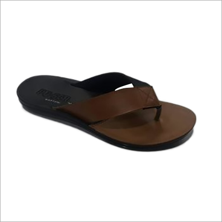 Gents PU Slipper - PU Leather, Various Sizes, Brown | Slip-On, Lightweight, Stylish, Durable, Easy to Clean