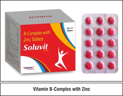 Thiamine Mononitrate + Vitamin B6 + Vitamin 12 + Folic + Riboflavin + Calcium  D-Pantothenate + Niacinamide + Zinc - Thiamine Mononitrate + Vitamin B6 +  Vitamin 12 + Folic + Riboflavin +
