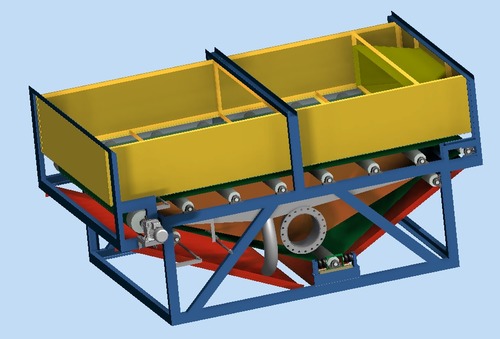 Linear Screen - Customizable Rubber & Steel Design, 2000-45 Micron Slime Screening , Compact, Durable, Low Water & Power Consumption, Easy Maintenance