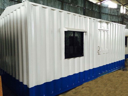 Portable Office Cabin - Steel Frame, Durable Container Material | Versatile Use for Booths, Guard Houses, Secure Offices, and Portable Toilets