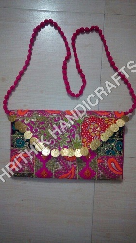 Multi Color Coin Clutch Bag
