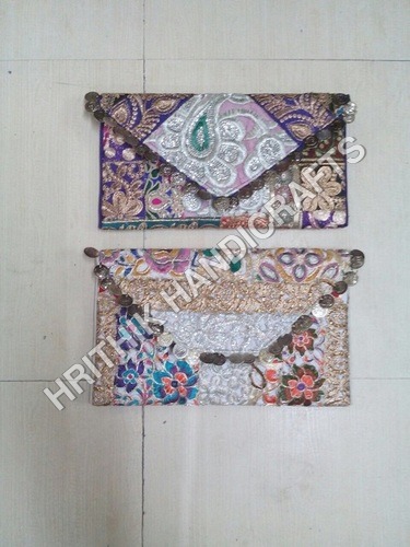 Multi Color Coin Clutch Bag
