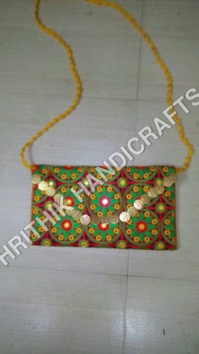 Multi Color Coin Clutch Bag