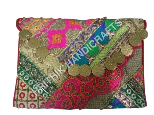 Multi Color Coin Clutch Bag