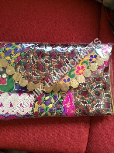 Multi Color Coin Clutch Bag
