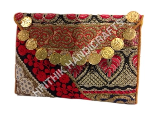 Multi Color Coin Clutch Bag