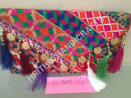 Multi Color Coin Clutch Bag