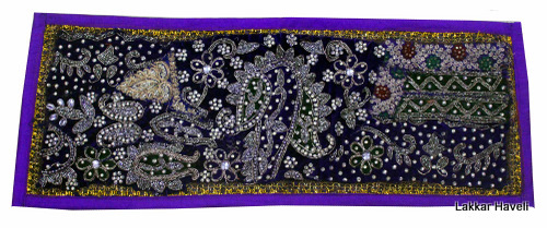 Vintage Tapestry Purple Color Wall Hanging