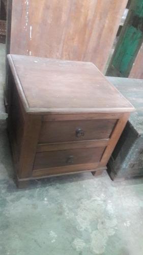 Wooden Two Drawer Side Table