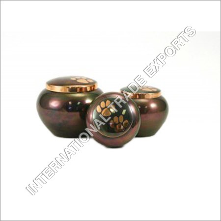 Copper Raku Odyssey Urns - 4/5/6 Inch Brass | Shiny Raku Finish, Durable and Sturdy Design, Ideal for Safe Ash Storage