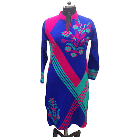 Embroidered Woolen Kurti