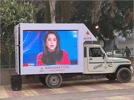 Advertising Mobile Truck Mounted Led Screen Input Voltage: 220 Volt (V)