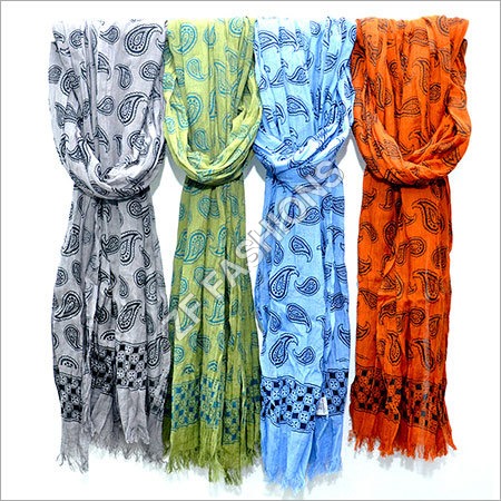 Cotton Jacquard Scarf